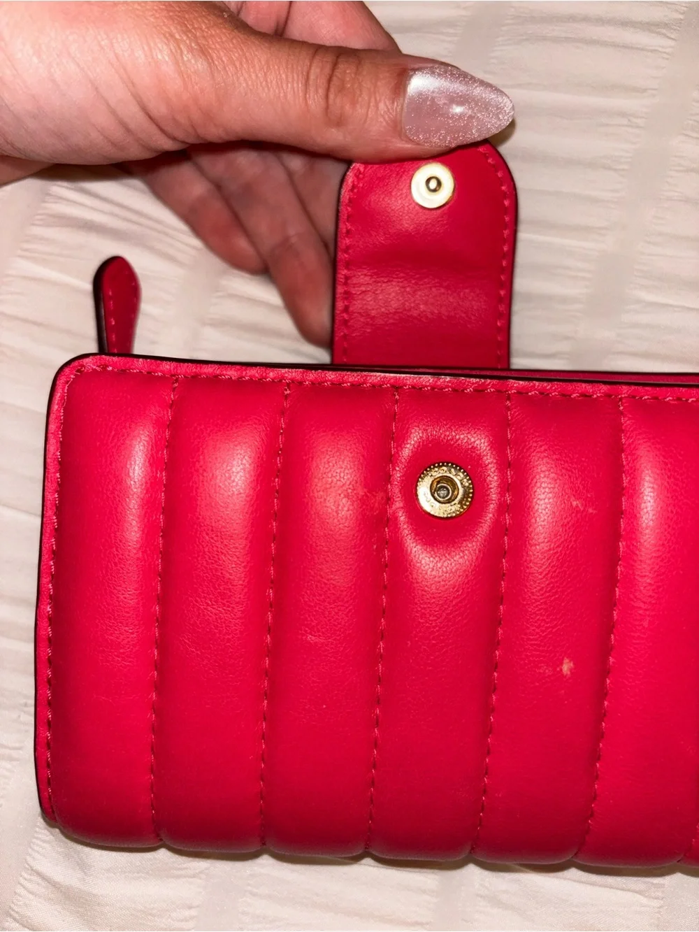 COACH Quilted pink Leather Wallet